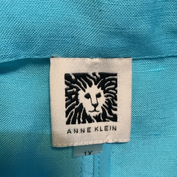 Anne Klein partial linen top - Picture 4 of 4